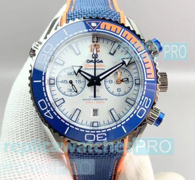 Swiss Grade Omega Seamaster Planet Ocean 600m cal.9900 Co-Axial Chronograph Watch Blue Ceramic Dial